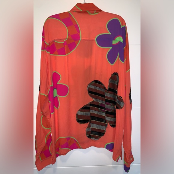 ERL Floral Oversized Shirt UNISEX Medium - Picture 9 of 10